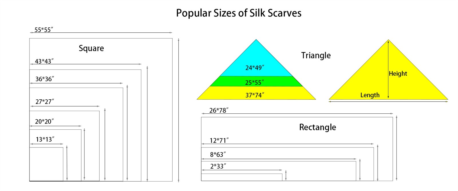 Popular-Sizes-of-Silk-Scarves Popular-Sizes-of-Silk-Scarves