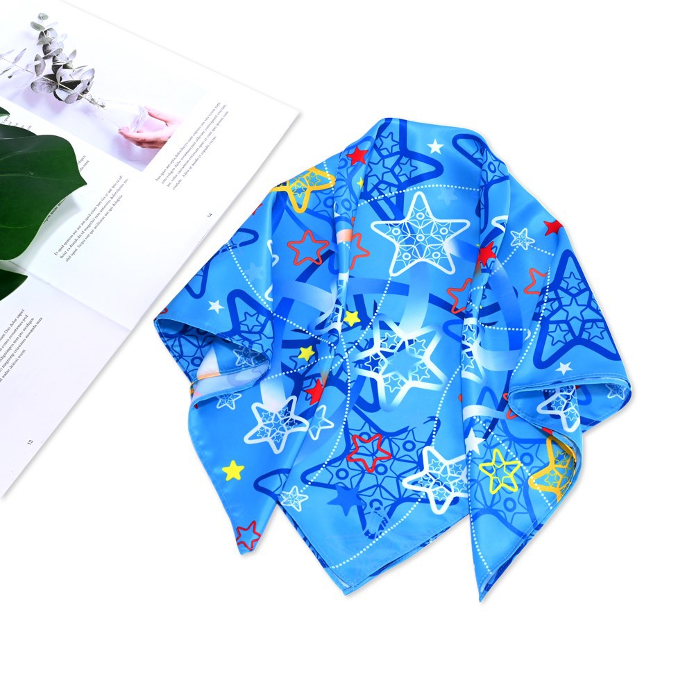 Polyester blue scarf Polyester blue scarf