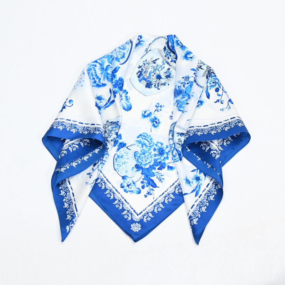 Silk flower scarf Silk flower scarf